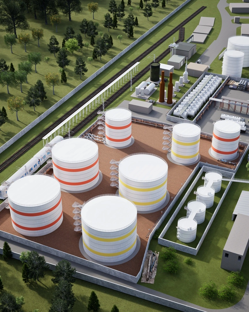 Oil Depot In Surenavan